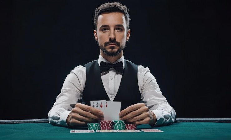 Layar login aplikasi liga bandar dengan tombol masuk dan daftar yang jelas