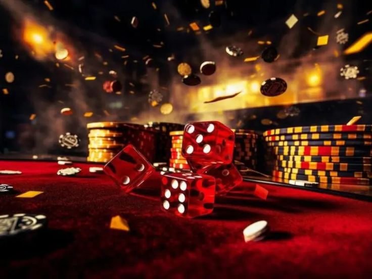Antarmuka permainan Sic Bo live-dealer di platform liga bandar dengan dealer dan tiga dadu